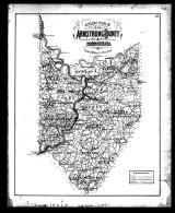 Armstrong County Outline Map, Armstrong County 1876